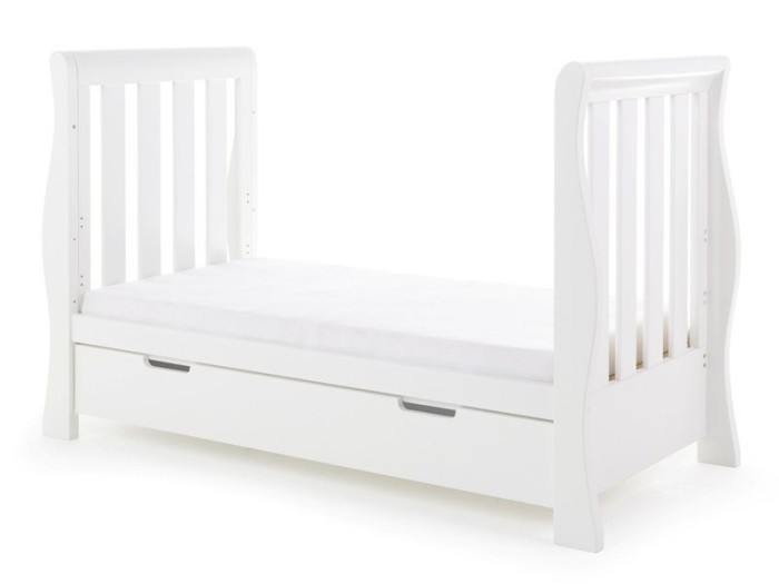 Obaby Stamford Luxe Cot Bed - White