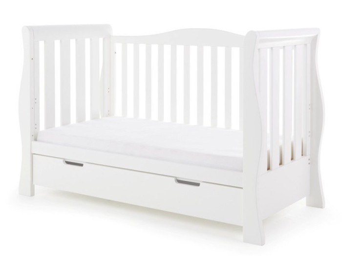 Obaby Stamford Luxe Cot Bed - White