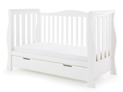 Obaby Stamford Luxe Cot Bed - White