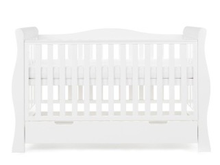 Obaby Stamford Luxe Cot Bed - White 2