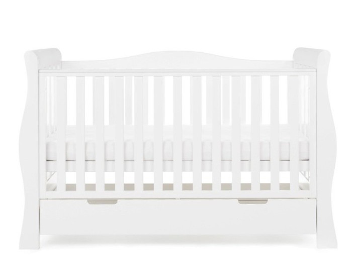 Obaby Stamford Luxe Cot Bed - White