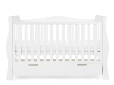 Obaby Stamford Luxe Cot Bed - White