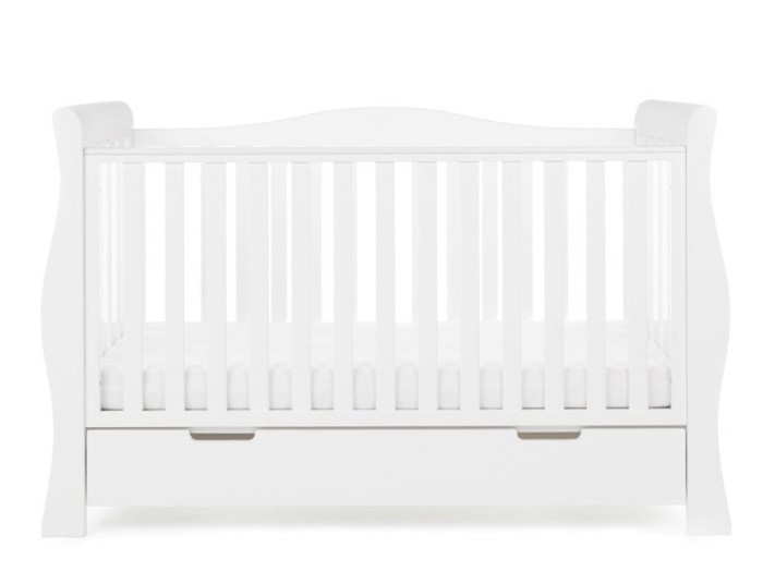 Obaby Stamford Luxe Cot Bed - White