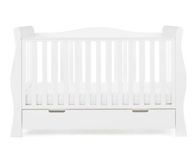 Obaby Stamford Luxe Cot Bed - White