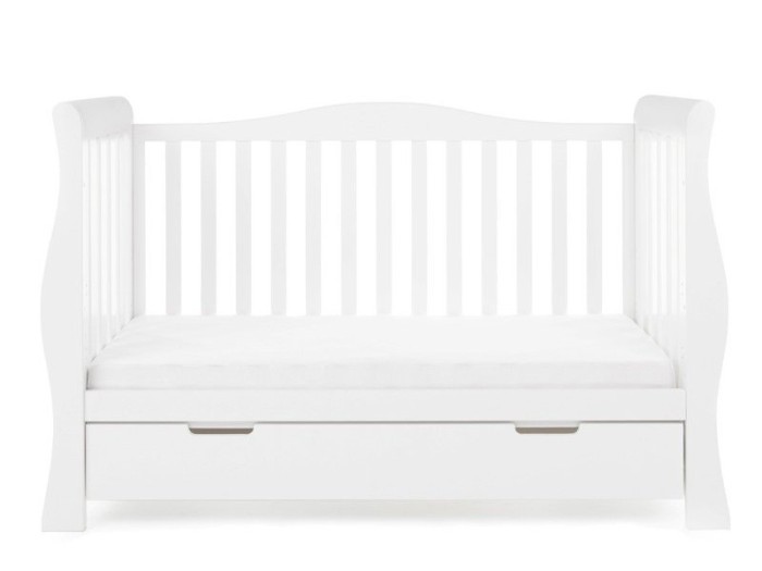 Obaby Stamford Luxe Cot Bed - White