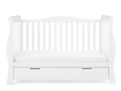 Obaby Stamford Luxe Cot Bed - White