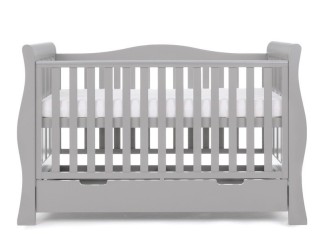 Obaby Stamford Luxe Cot Bed - Warm Grey 2