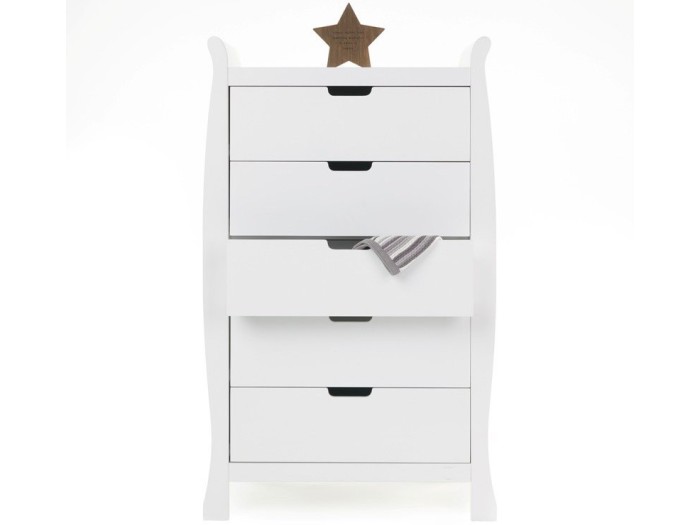 Obaby Stamford Tall Chest Of Drawers - White