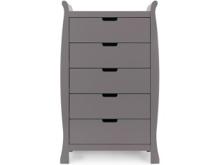 Obaby Stamford Tall Chest Of Drawers - Taupe Grey