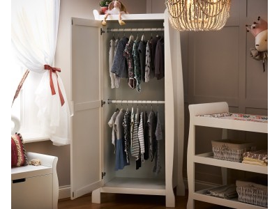 Obaby Stamford Single Wardrobe - White