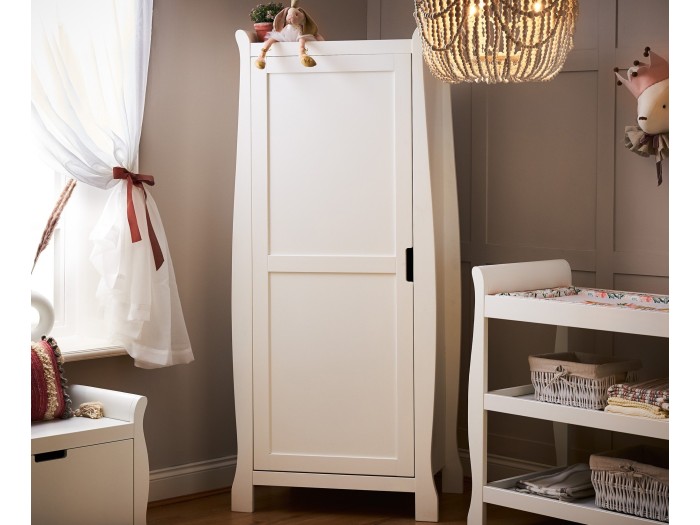 Obaby Stamford Single Wardrobe - White