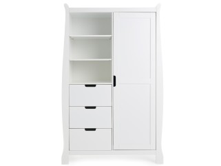 Obaby Stamford Double Wardrobe - White 2