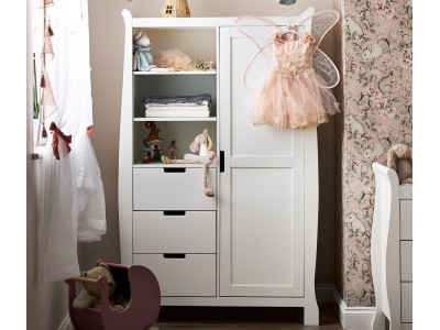 Obaby Stamford Double Wardrobe - White