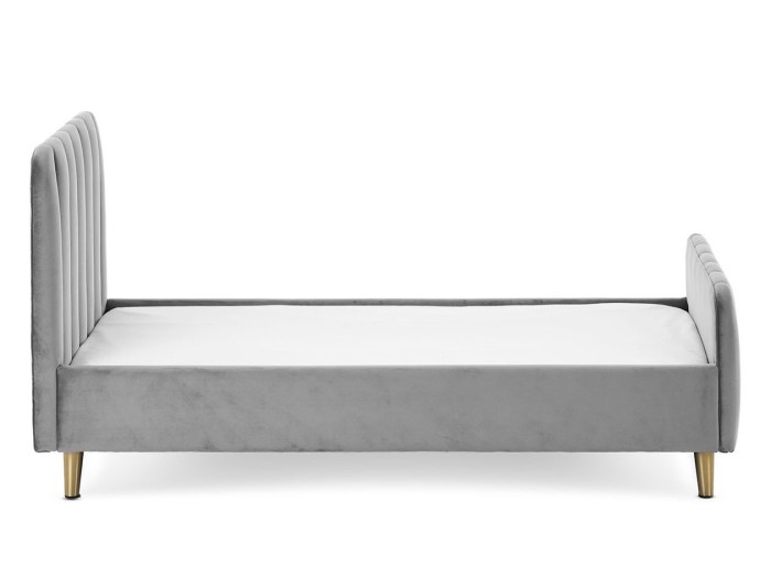 Obaby Gatsby Velvet Toddler Bed - Velvet Grey