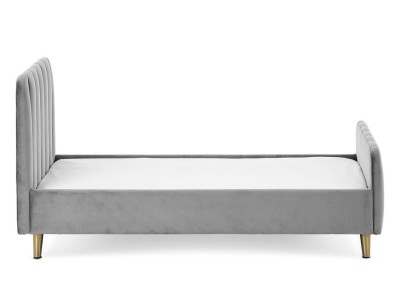 Obaby Gatsby Velvet Toddler Bed - Velvet Grey