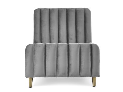 Obaby Gatsby Velvet Toddler Bed - Velvet Grey