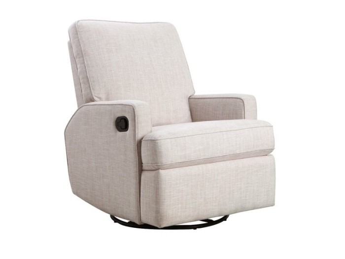 Obaby Madison Swivel Glider Recliner Chair - Oatmeal