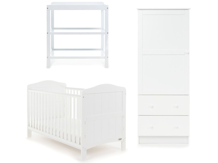 Obaby Whitby 3 Piece Room Set - White