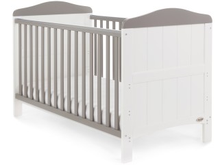 Obaby Whitby 2 Piece Room Set - White with Taupe grey 2