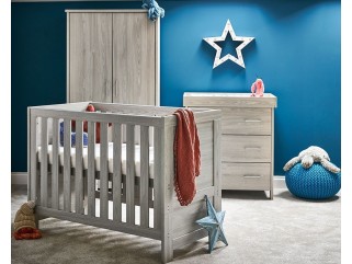 Obaby Nika Mini 3 Piece Room Set - Grey Wash