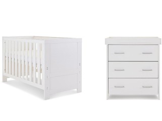 Obaby Nika 2 Piece Room Set - White Wash 2