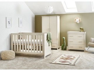 Obaby Nika 3 Piece Room Set - Oatmeal