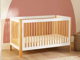 Ickle Bubba Tenby Cot Bed - Scandi White