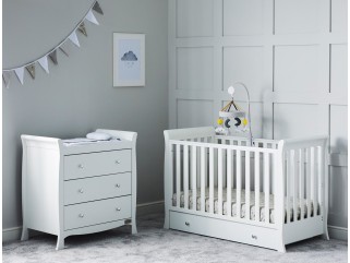 Ickle Bubba Snowdon Mini 2 PC Furniture Set - White