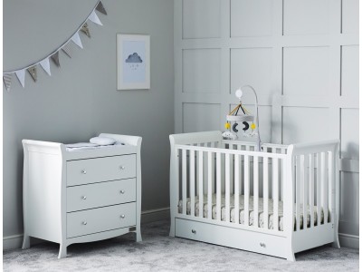 Ickle Bubba Snowdon Mini 2 PC Furniture Set - White