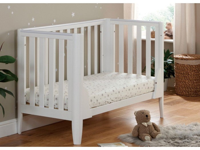 Babymore Iris mini Cot Bed – White