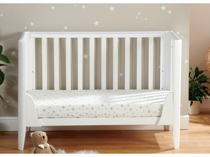 Babymore Iris mini Cot Bed – White