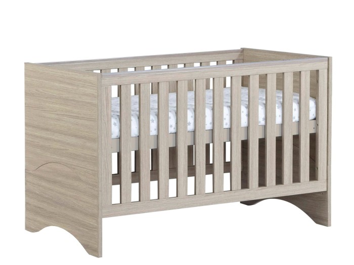 Babymore Veni Cot Bed – Oak