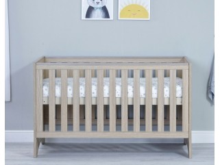 Babymore Veni Cot Bed – Oak 2