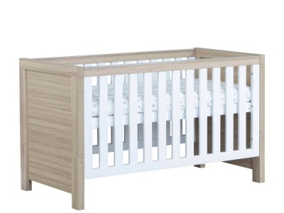 Babymore Luno Cot Bed – Oak White