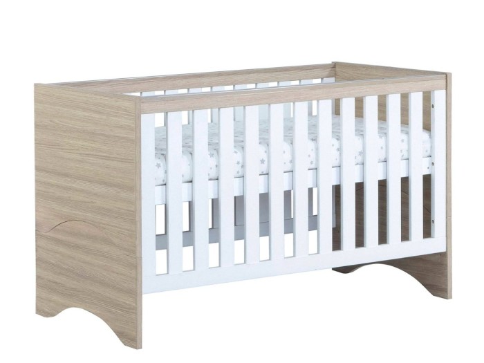 Babymore Veni Cot Bed – Oak White