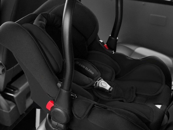 Ickle Bubba Galaxy Car Seat & Isofix Base with Black Hood - Black