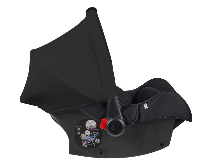 Ickle Bubba Galaxy Car Seat & Isofix Base with Black Hood - Black