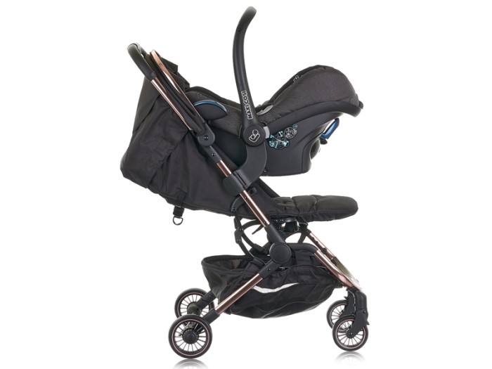 Obaby Roo Stroller - Black & Rose