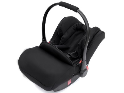 Ickle Bubba Galaxy Car Seat & Isofix Base with Black Hood - Black