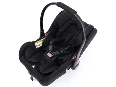 Ickle Bubba Galaxy Car Seat & Isofix Base with Black Hood - Black