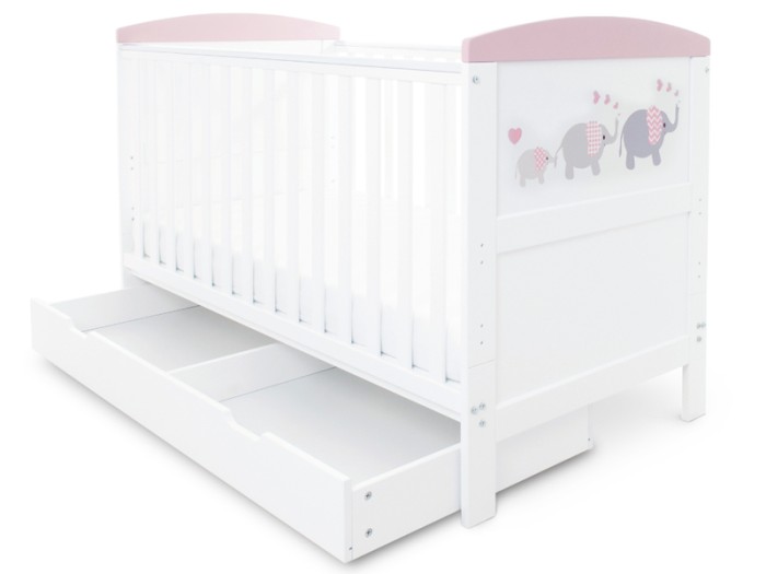 Ickle Bubba Coleby Style Cot Bed and Under Drawer