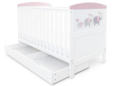 Ickle Bubba Coleby Style Cot Bed and Under Drawer