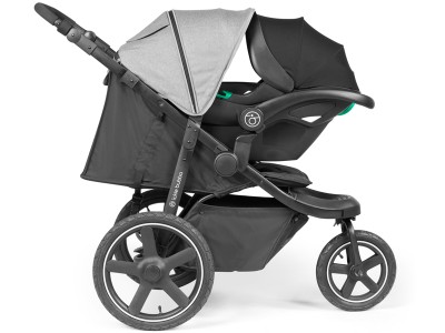 Ickle Bubba Venus Max Jogger Stroller I-Size Travel System with Isofix Base (Stratus)