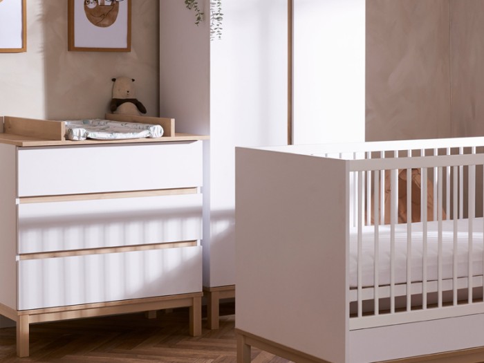 Obaby Astrid 3 Piece Room Set - White