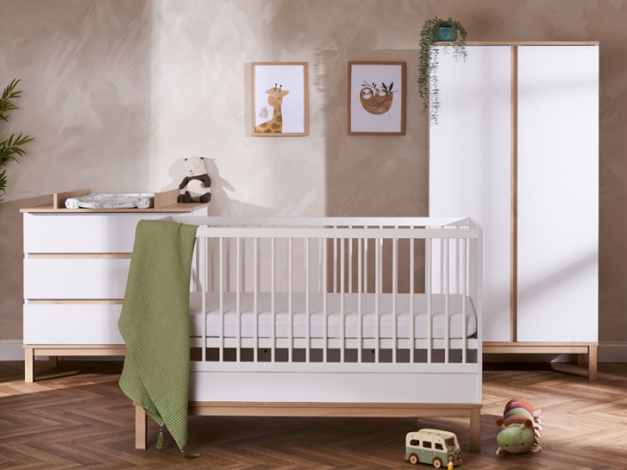 Obaby Astrid Mini 3 Piece Room Set - White