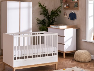 Obaby Astrid Mini 3 Piece Room Set - White