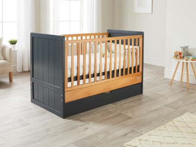 ABI cot bed | modern cotbed | toddler bed | cotbed with drawer storage