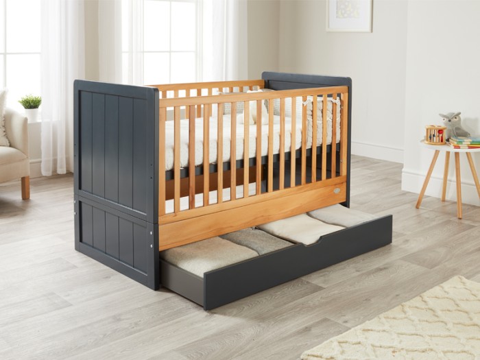 ABI cot bed | modern cotbed | toddler bed | cotbed with drawer storage