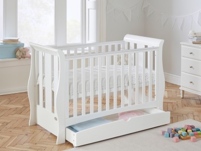 Lillian mini cot bed, toddler bed, sofa bed, day bed, White cot bed