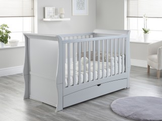 Lillian Grey Sleigh Cot Bed / Toddler Bed